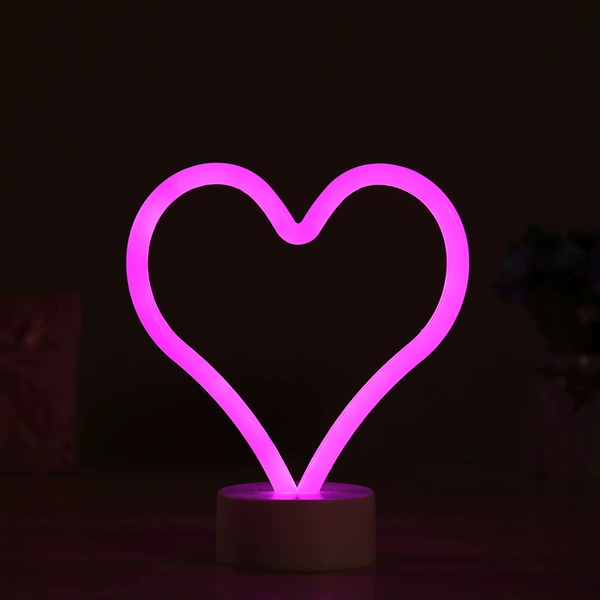 Base injection neon light-love-02 pink
