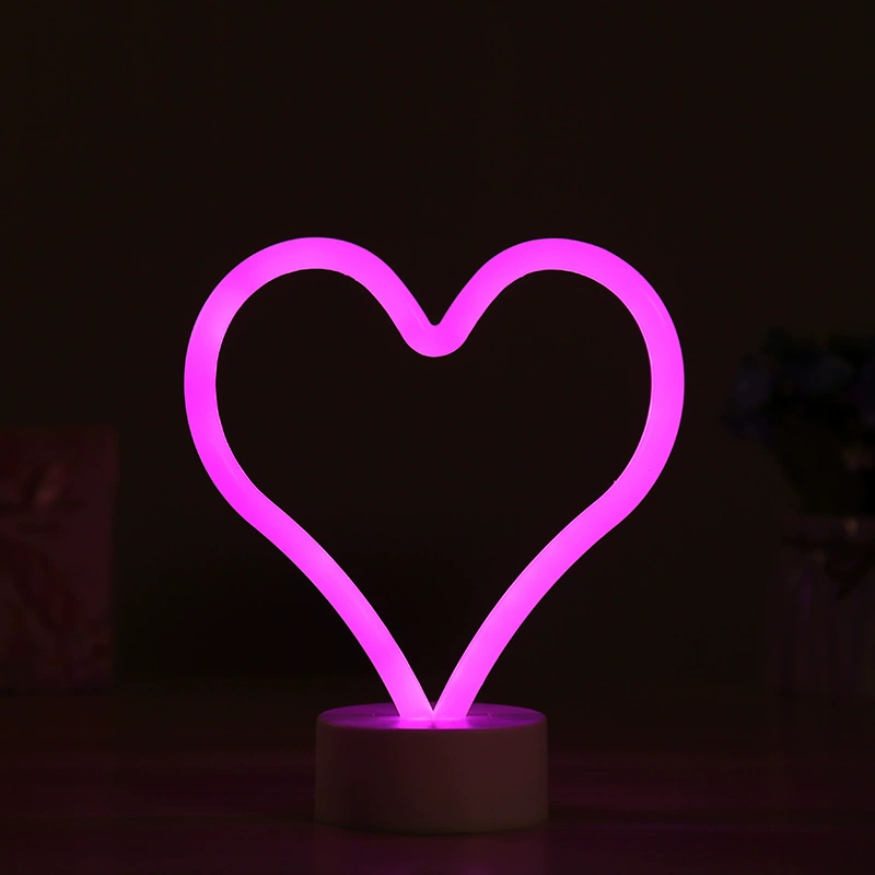 LED неоновая декоративная подсветка, форма огненная птица/радуга/сердце, DC4.5V IP42, 2835 LED по 120 шт./м