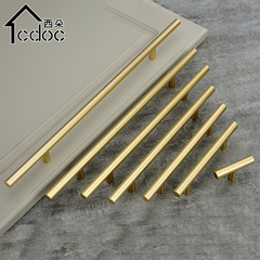 櫃門拉手金色輕奢把手抽屜鋁合金門把手現代簡約高檔加長衣櫃拉手