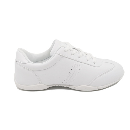 New aerobics shoes for competitive children's men's soft-soled square dance special competition training white female cheerleading