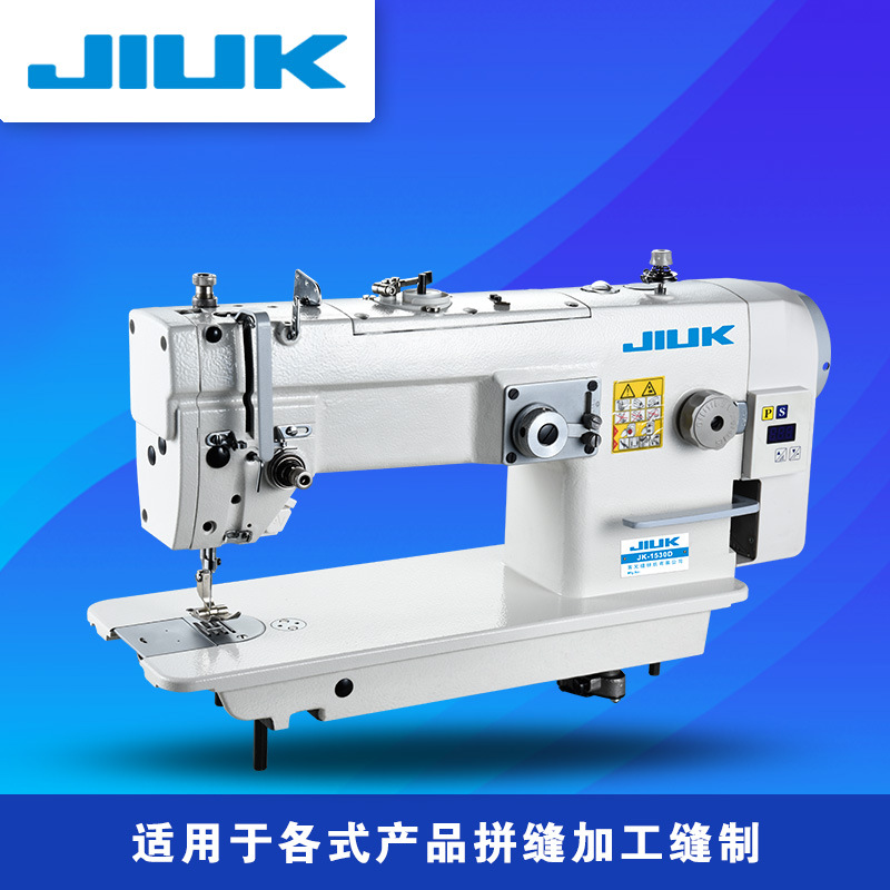 JK-1530D al por mayor de alta velocidad de reabastecimiento automático de gran lanzadera máquina de coser curva máquina de espiga triángulo aguja máquina de coser