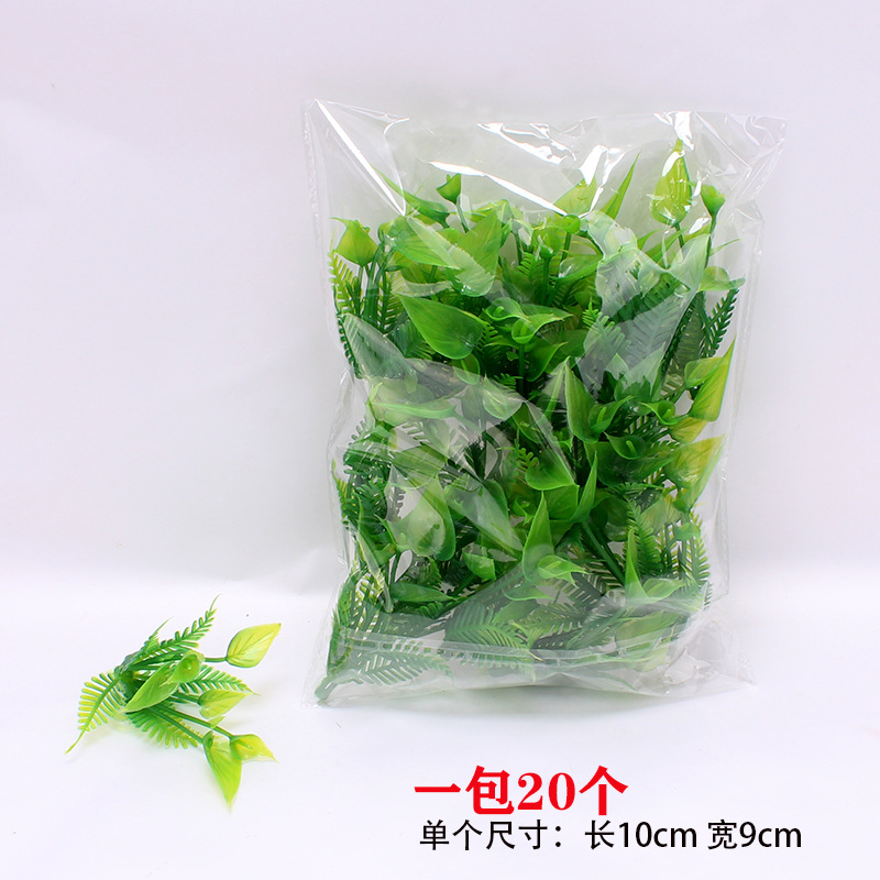 Ramo artificial con hierba cola de dragón hierba caja de regalo con adorno hoja de eucalipto dinero hoja flor tienda paquete material al por mayor