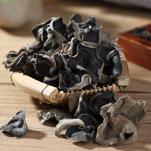 Factory direct supply of rat ear black fungus dried goods 128g rootless thick meat small bowl ear black mountain autumn fungus bag wholesale