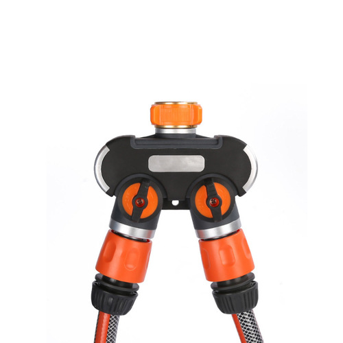 厂家直销 园林球阀 奶嘴分水器 花园水龙头分流器 双通奶嘴控制器