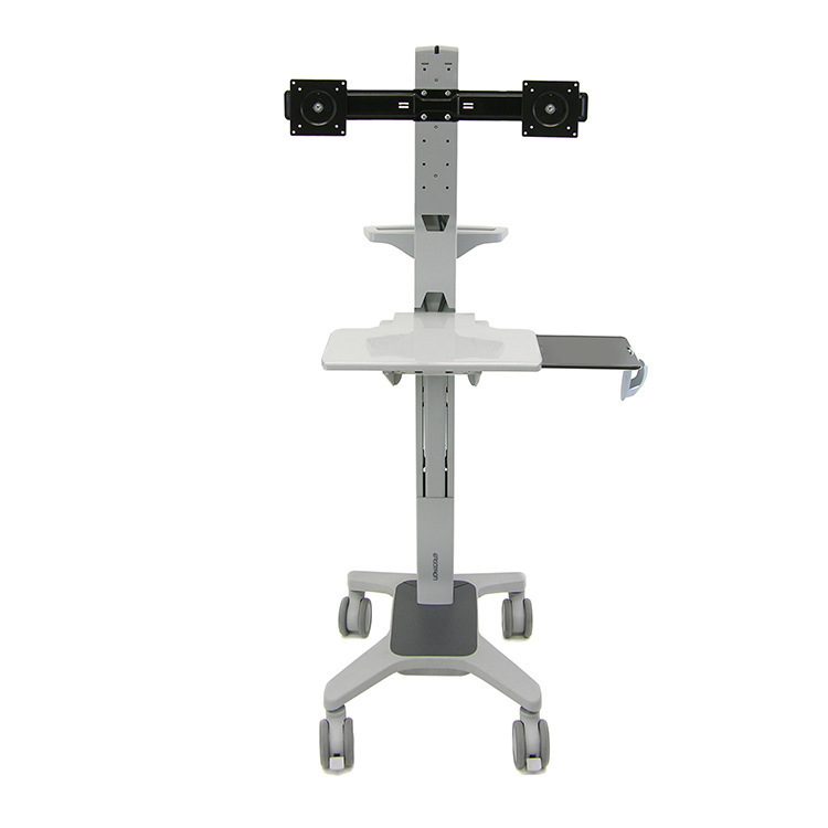 Aigsheng Ergotron 24-194-055 dual monitor computer Mobile Office video conference cart Aigsheng Ergotron 24-194-055 dual monitor computer Mobile Office video conference cart