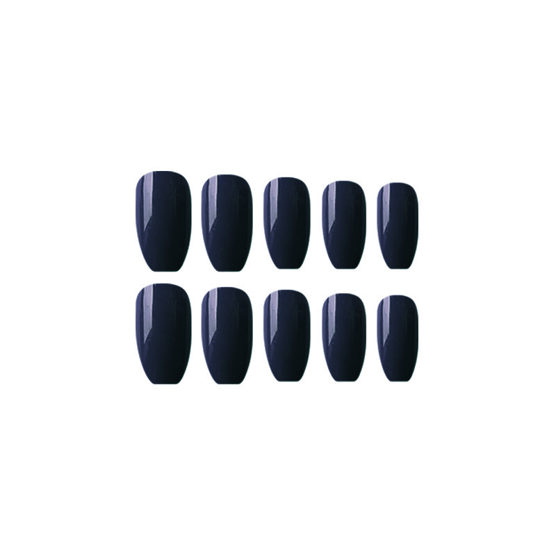 Comercio exterior azul oscuro ballet manicure estilo elegante parche de uñas blanqueadoras 24 piezas de estilo simple desgaste de uñas image 5