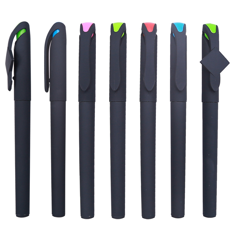 Bolígrafo publicitario impresión de código bidimensional personalizada bolígrafo negro comercial neutro bolígrafo médico bolígrafo de firma personalizado logotipo