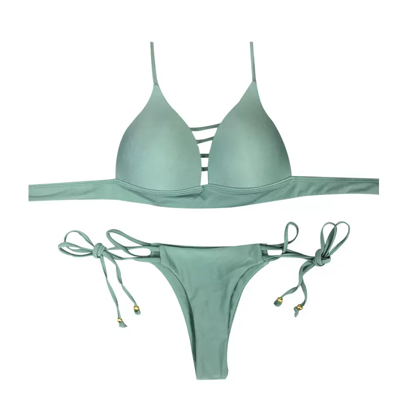新款比基尼外贸新款爆款跨境欧美性感三点式分体泳衣女泳装bikini
