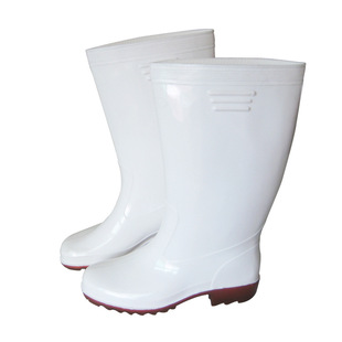 Еда -Распространение дождя бело -черное в середине -трубной туфли устойчивые и щелочные резистентные дождевые ботинки