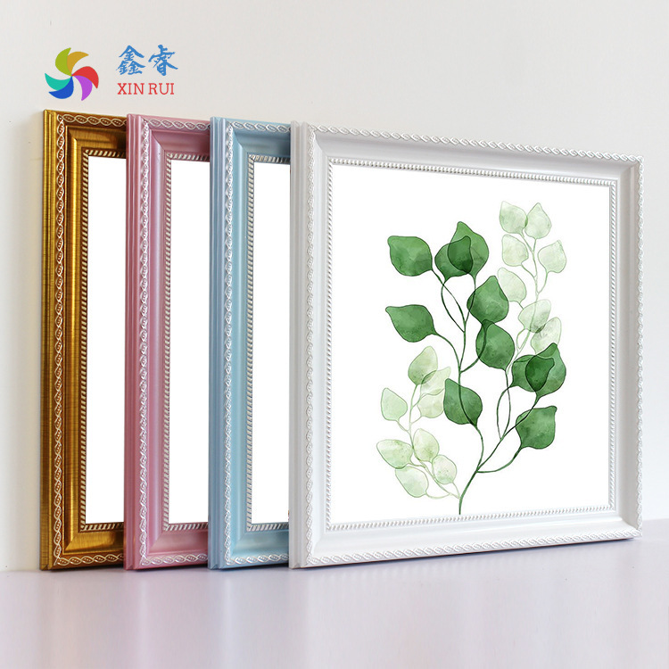 Square Picture Frame 6 Inches 7inch 8inch Picture Frame 10 Inches 12inch 16inch Wall-Mounted Cross-Stitch Framing Resin for Wall Decoration