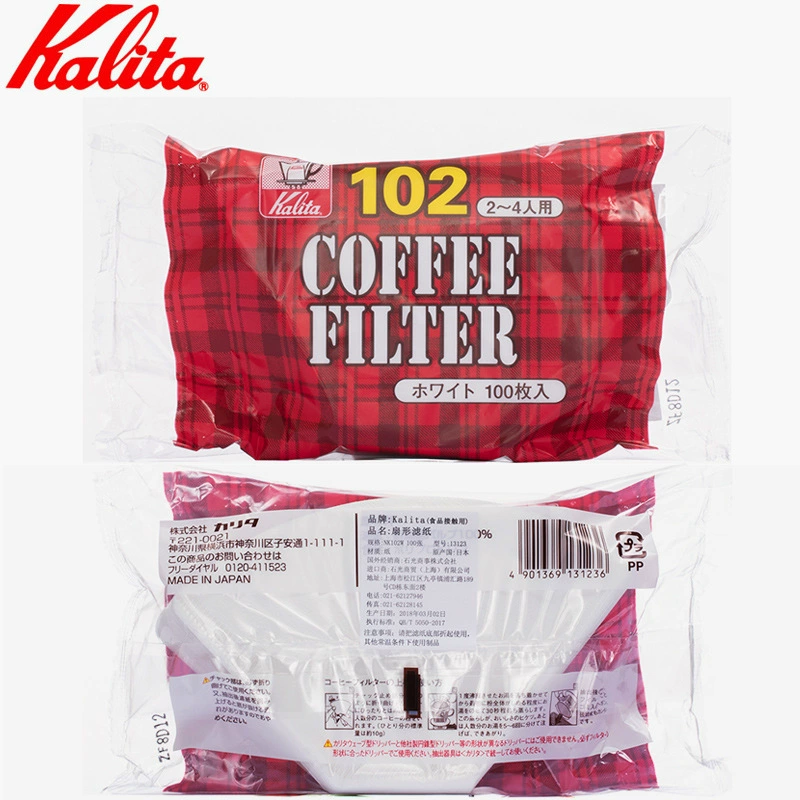 Оригинальная японская Kalita ручная кофейная фильтровальная бумага 101/102 зонтикообразная бумага отбеленная 100 таблеток