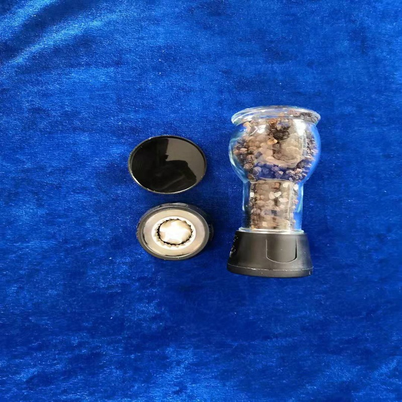 304不锈钢手动家用研磨器花椒黑胡椒研磨瓶玻璃调味瓶