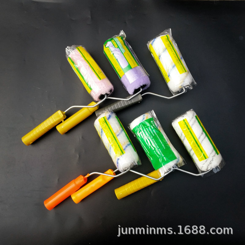 滚筒9寸滚刷乳胶漆4寸6寸9寸小拇指棉线纤维滚筒刷乳胶漆专用