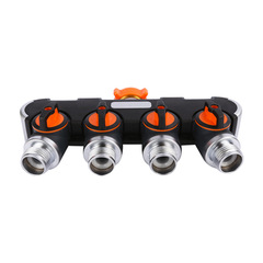 One-point four-way faucet water diverter American standard European standard external thread four-way garden hot-selling valve diverter