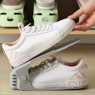 Creative Nordic Double -Layer Регулируемая простая обувная кронштейна Creative Dust Storage Rack Srack Home Обувь стойка для хранения
