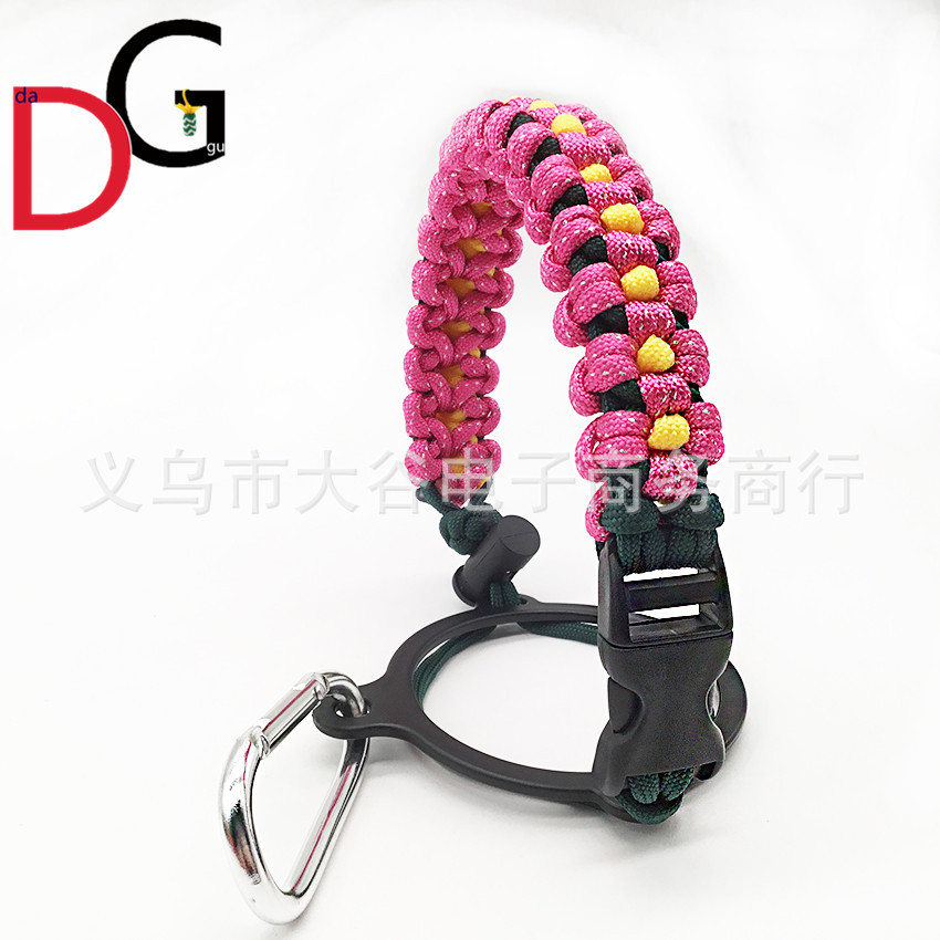 Amazon Venta caliente paraguas cuerda taza mango hidro frasco taza cuerda manejar cuerda todo tipo de cuerda en forma de flor