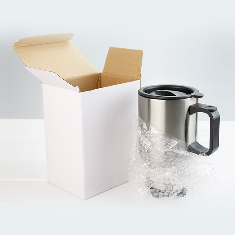 Taza de automóvil plateada acero inoxidable taza de transferencia térmica taza de automóvil taza de transferencia térmica taza de viaje taza de automóvil