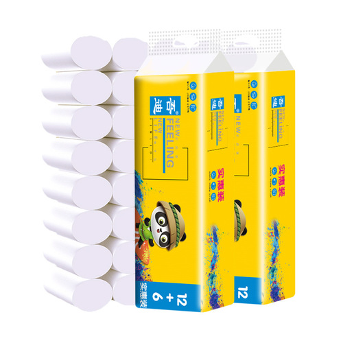 Factory direct supply of toilet paper wholesale roll paper household toilet paper toilet paper hotel affordable careless roll paper towels