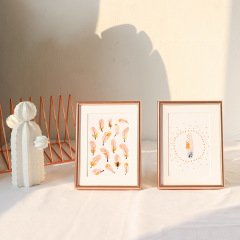 Aluminum alloy small photo frame table creative 6-inch children's photo frame 7-inch photo album modern simple picture frame