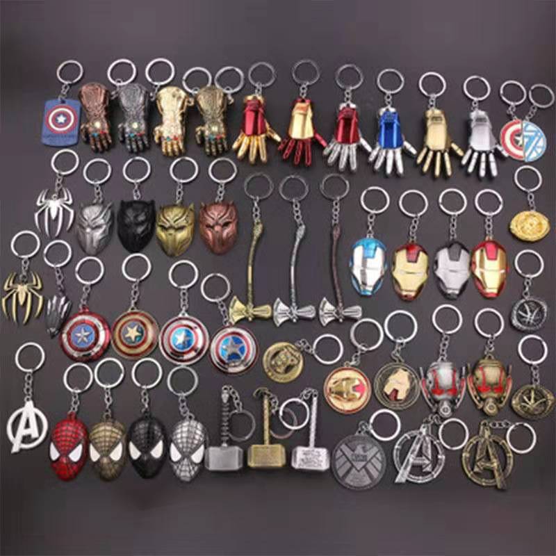 Movie Avengers Jedi Survival Captain America Iron Man Mask Keychain Peripheral Spiderman Pendant Movie Avengers Jedi Survival Captain America Iron Man Mask Keychain Peripheral Spiderman Pendant