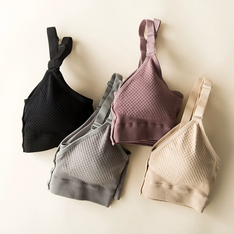 Supporting underwear for pregnant for breastfeeding, comfortable wireless bra, front lock