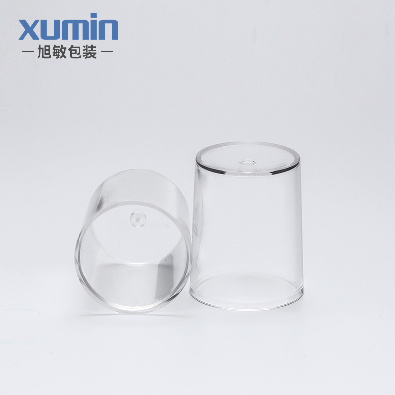 En stock 100ml de hombro redondo transparente botella de rocío puro blanco rayado botella de spray de tóner botella de spray de sub-embalaje Xumin material de embalaje