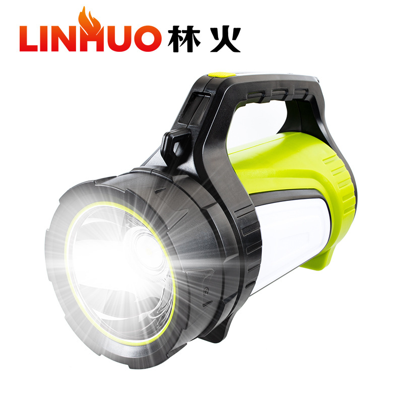 Nueva linterna de alta potencia de luz fuerte al aire libre de carga USB de largo alcance de alto brillo Luz Portátil reflector de luz fuerte