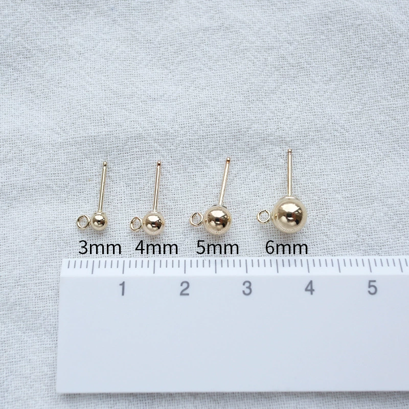 Серебряные серьги, круглые бусины, аксессуар, США, 14 карат