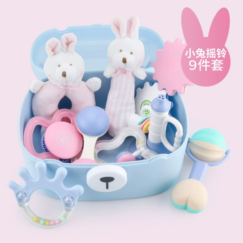 Children's grabber, beanbag, gift box, set for new born, toy, teether, South Korea