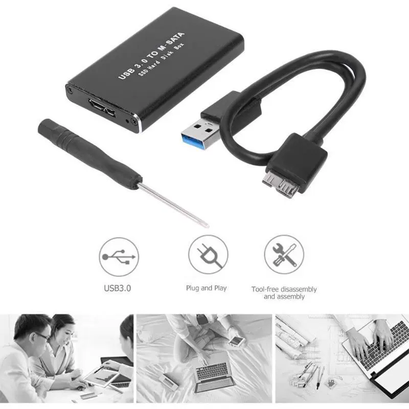 Прямые продажи производителя твердый диск коробка USB3.0 корпус для жесткого диска SSD твердотельный диск корпус M-SATA корпус для жесткого диска 6GBPS