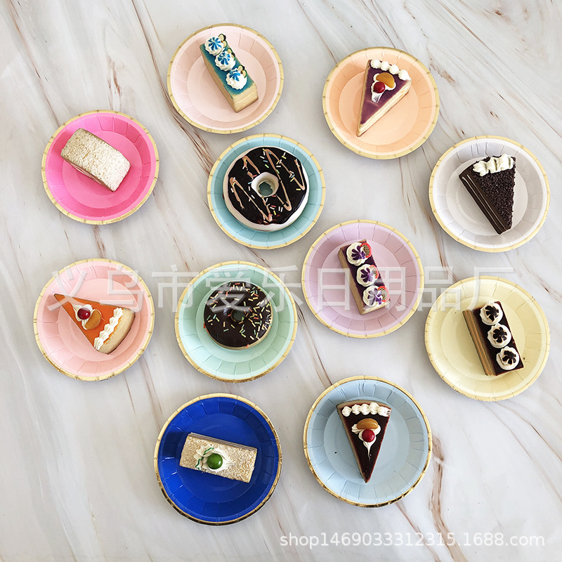 New party disposable cake plate snack plate tasting plate children's paper plate 4 inch small plate 10cm dinner plate New party disposable cake plate snack plate tasting plate children's paper plate 4 inch small plate 10cm dinner plate