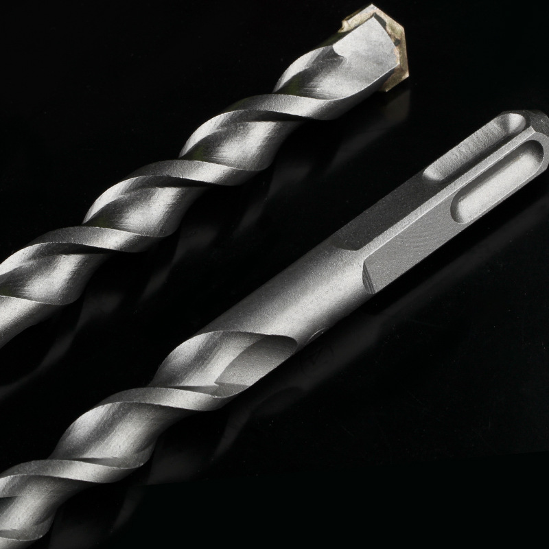 [Boutiqueato] Square Handle Four-Pit Masonry Stone Electric Hammer Drill Bit Concrete Wall Drill Construction Impact Drill