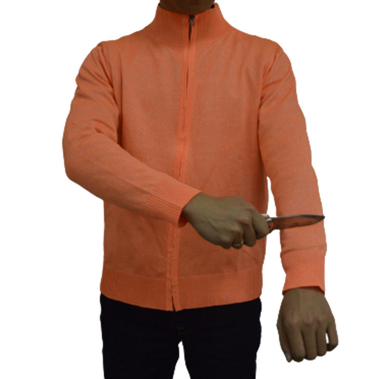 厂家批发防割服 时尚拉链开衫防护服 多色可选PE运动安全防撕咬服