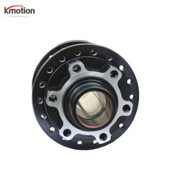 Double disc brake quiver hub shaft SDHB110 mountain bike left and right disc brake shaft leather aluminum alloy hub 20-axis hub