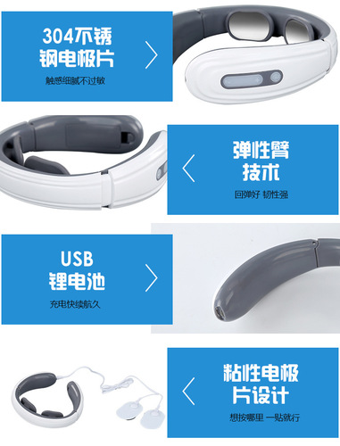 Neck Massager, Cervical Massager, Therapeutic Cervical Massager, Wireless Remote Charging Neck and Shoulder Massager, Knapping Massager, Massage Device
