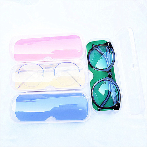Transparent reading glasses plastic glasses case myopia fashion lightweight anti-pressure printed logo frame new style [manufacturer]