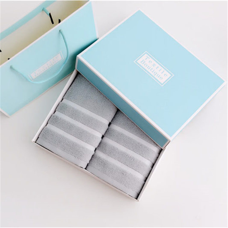 高阳批发双条毛巾上下盖包装手提袋现货