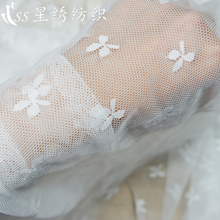 Four-Way Stretch Jacquard Mesh Fabric, Soft and Skin-Friendly, Fashionable Clover Flower Pattern Women's Base Shirt and Sock Fabric Four-Way Stretch Jacquard Mesh Fabric, Soft and Skin-Friendly, Fashionable Clover Flower Pattern Women's Base Shirt and Sock Fabric