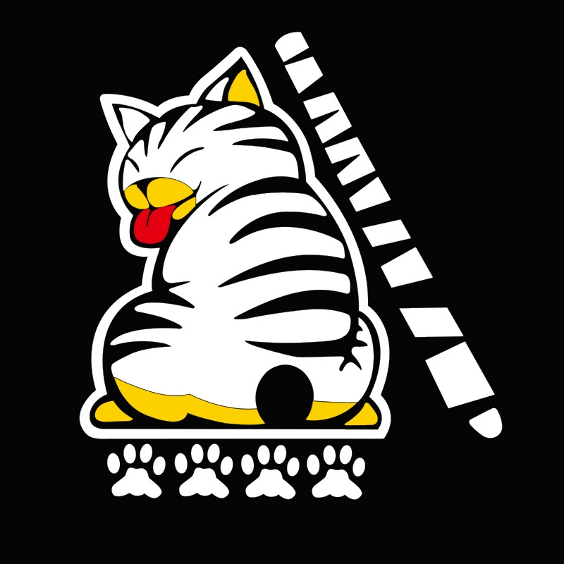 Кросс-бордерные наклейки на задний стекло авто: reflective cartoon cats, дворники, наклейка на заднюю часть машины, персонализированная наклейка на корпус
