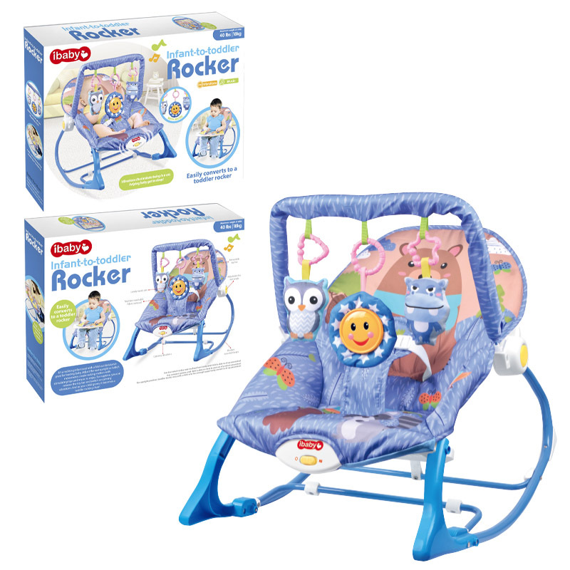 Silla Mecedora Infantil Transfronteriza YRB, Silla de Descanso para Bebés, Cuna, Silla con Música, Vibración e Inercia