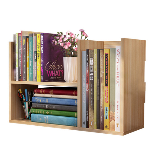 Student Bookshelf Simple Children's Desktop Mini Bookshelf Desk Organizer Office Storage Rack Space-Saving Bookcase
