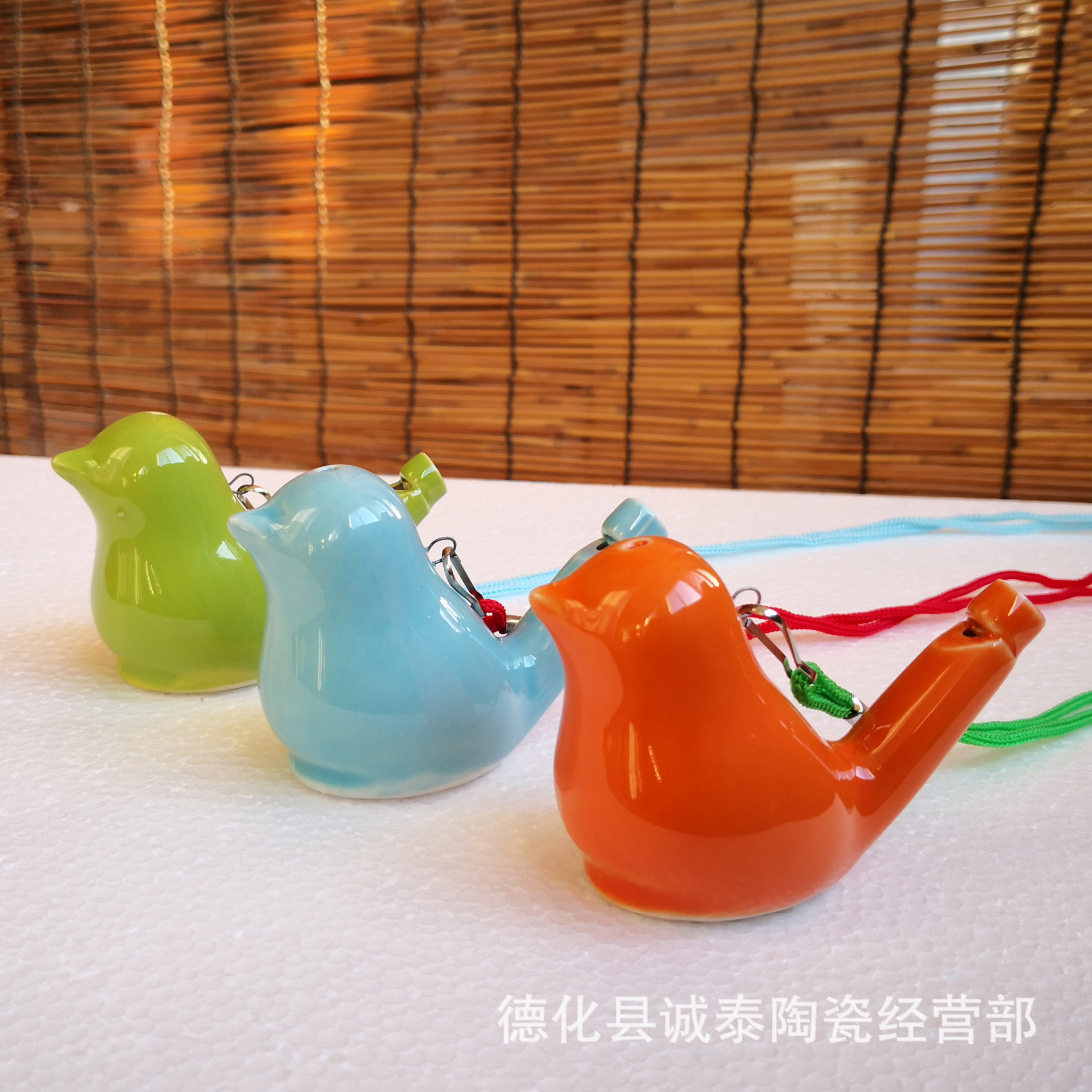 新款色釉陶瓷口哨音乐哨子创意儿童礼品玩具景区纪念品可设计logo