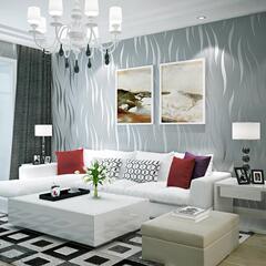 3D Relief Wallpaper Modern Minimalist Non-woven Bedroom Living Room Background Wall Covering Direct Manufacturer Sale