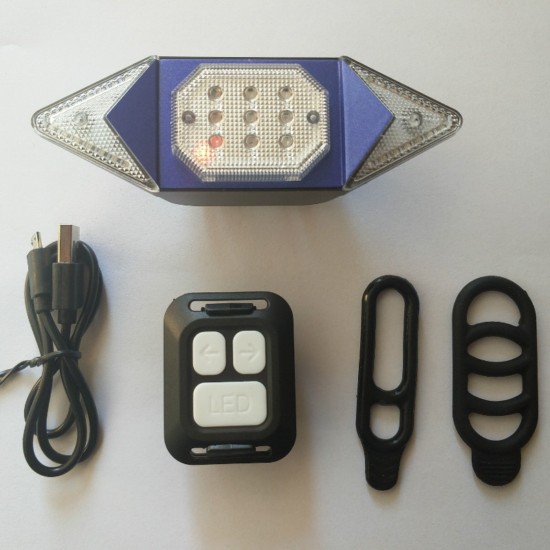 Luz de bicicleta luz trasera inteligente control remoto inalámbrico luz de giro advertencia noche montar equipo accesorios para bicicletas