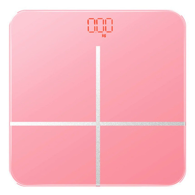 Умная весы для тела BORO Baolan, LED скрытый экран, USB-зарядка, 26×26 / 28×28 см
