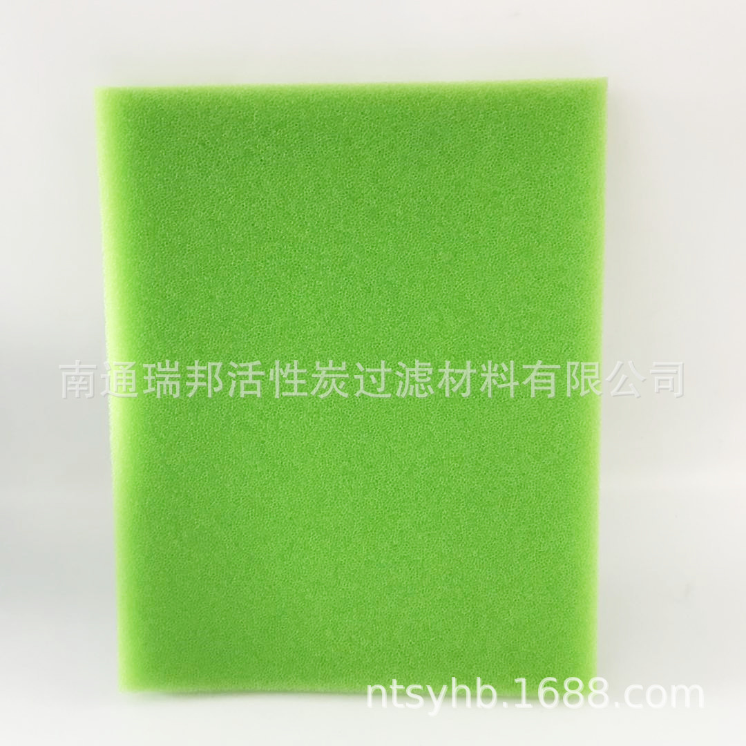 供应南通光触媒活性炭海绵冷触媒 光触媒过滤棉初效吸油保温柔软