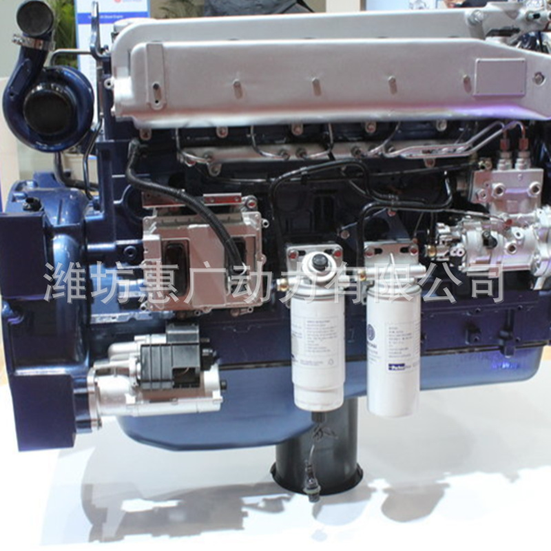 潍柴WP13G480E310柴油机 载重60吨宽体车用353KW发动机