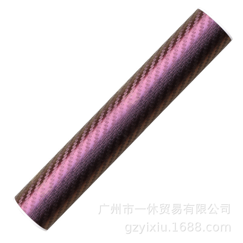 Caméléon en fibre de carbone 3D violet à bronze / 30*150cm