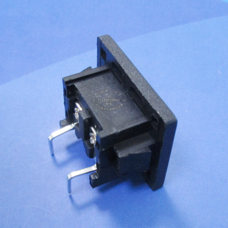 黑色白色全铜耐高温大八字型AC接口 适配器常规可订8字插座DB-8P2