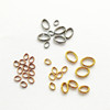 Spot supply of cross -border supply of stainless steel elliptical rings DIY jewelry accessories